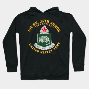 1st Bn, 35th Armor - Iron Knights - DUI - V1 X 300 Hoodie